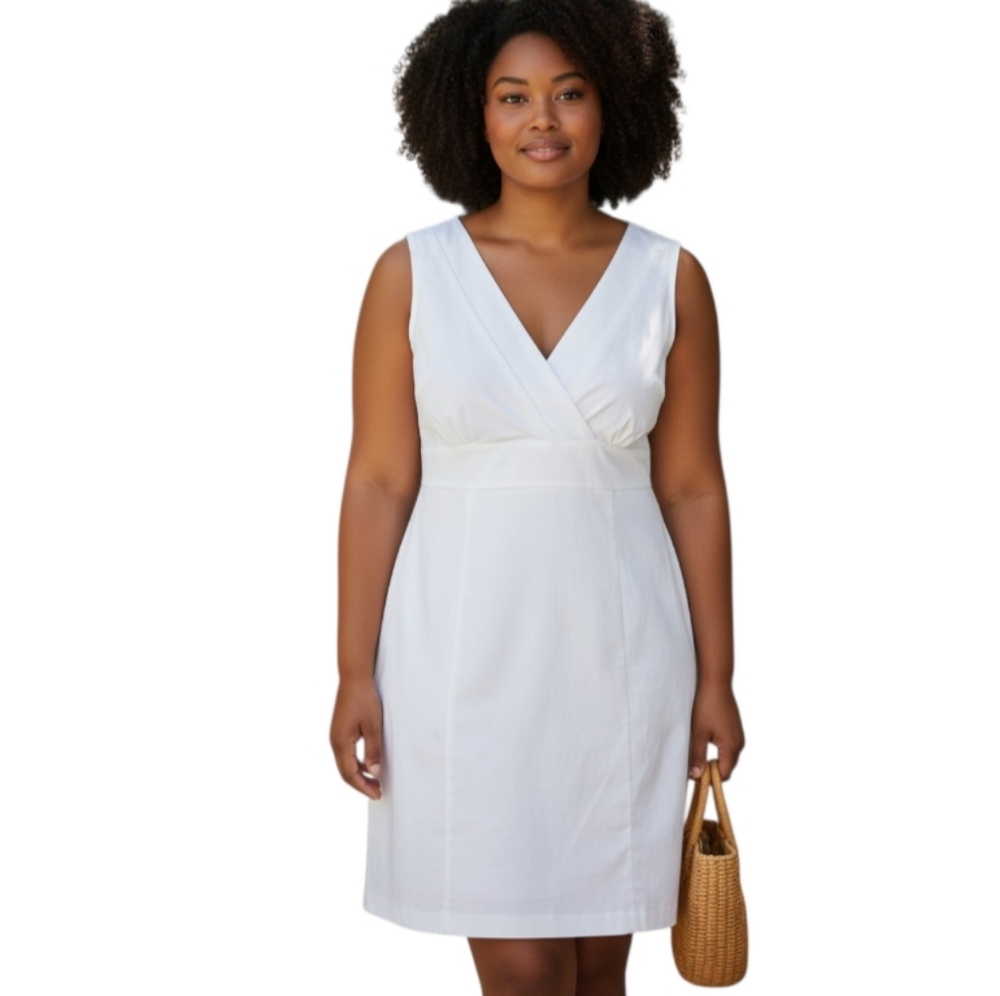 JANETTE PLUS WHITE DRESS SZ.2XL EUC